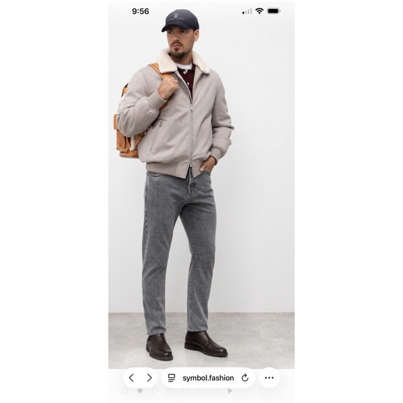 Brunello Cucinelli Jeans Mens 34x31 Leisure Fit Tapered Leg Selvedge Denim Gray - Picture 12 of 15